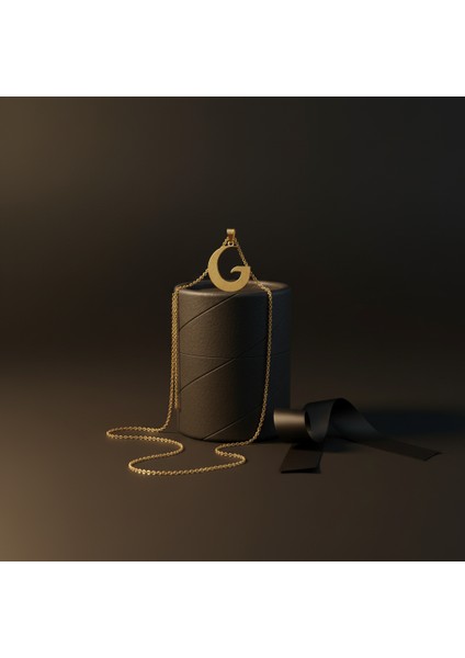 14 Ayar Altın Kolye Ucu Harf G GM9662 1 gr modelleri