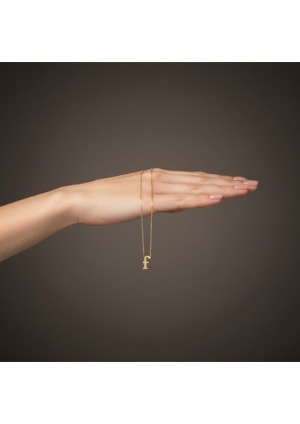 8 Ayar Altın Kolye Ucu Harf F GM9640 1 gr fiyatları