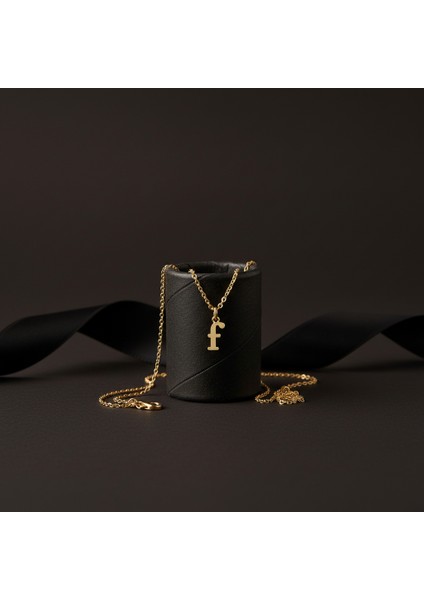 8 Ayar Altın Kolye Ucu Harf F GM9640 1 gr modelleri