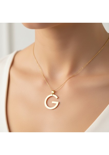 8 Ayar Altın Kolye Ucu Harf G GM9666 1 gr