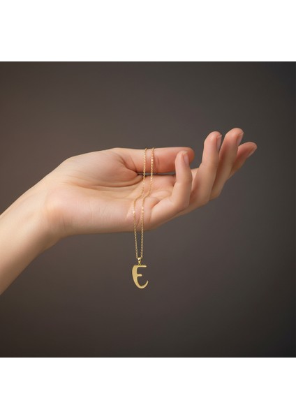 14 Ayar Altın Kolye Ucu Harf E GM9508 0.5 gr fiyatları