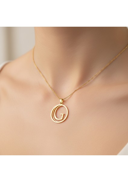 14 Ayar Altın Kolye Ucu Harf G GM9664 1 gr