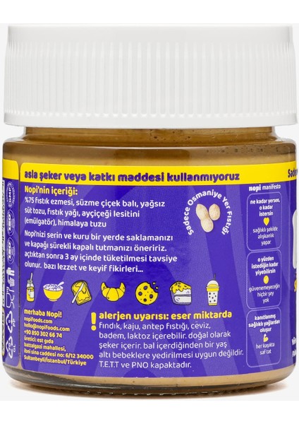 Nopı Ikili Set- Parçacıklı Yer Fıstığı & Parçacıklı Fındık Ezmesi ( 2 x 200 G) indirimleri