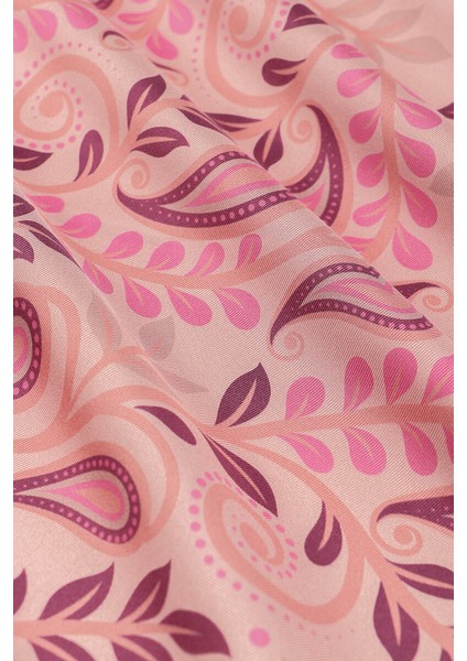 Pembe Başak Desen Twill Ipek Eşarp fiyatları