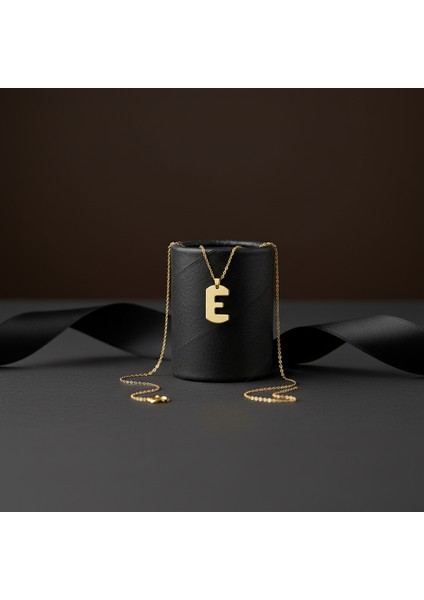 14 Ayar Altın Kolye Ucu Harf E GM9501 1 gr modelleri