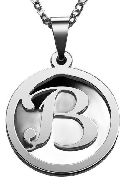 925 Ayar Gümüş Kolye Harf B SM9453 modelleri