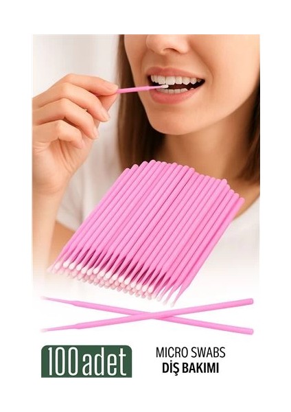 Bfs Micro Swab - Diş Bakım Çubuğu - 100 Adet