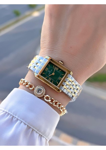 Çelik Kordon 2 Yıl Garantili 3 Atm Suya Dayanıklı+Bileklik Kadın Kol Saat BFG.10806.5 fiyatları