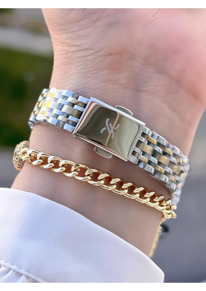 Çelik Kordon 2 Yıl Garantili 3 Atm Suya Dayanıklı+Bileklik Kadın Kol Saat BFG.10806.5 modelleri