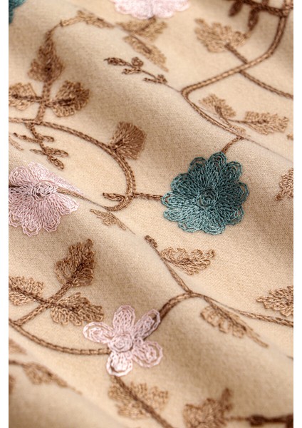 Bej Nakışlı Kışlık Şal fırsatları