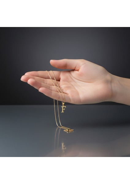 14 Ayar Altın Kolye Ucu Harf F GM9639 1 gr fiyatları
