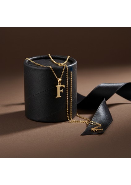 14 Ayar Altın Kolye Ucu Harf F GM9639 1 gr modelleri