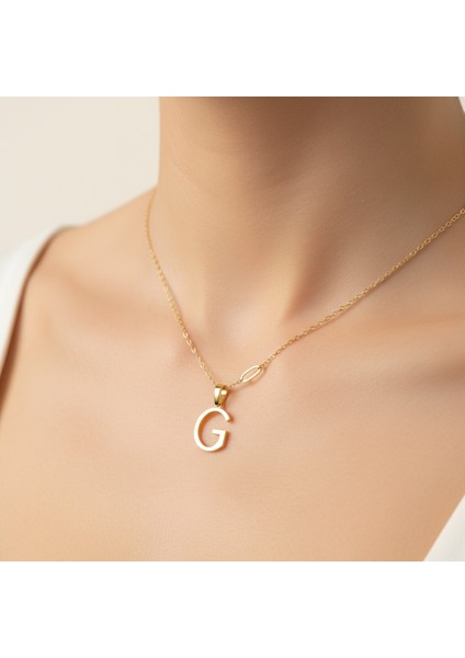 14 Ayar Altın Kolye Ucu Harf G GM9676 1 gr