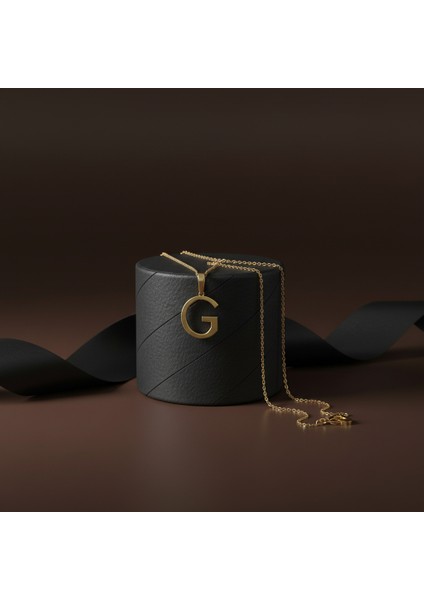 14 Ayar Altın Kolye Ucu Harf G GM9676 1 gr modelleri