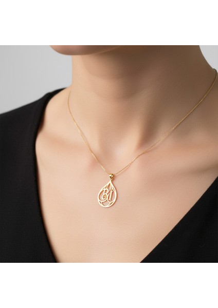 8 Ayar Altın Kolye Ucu B&ı GM10312 1 gr