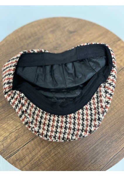 Erkek Desenli Kaşe Kışlık Kasket – Arkası Lastikli Standart indirimleri