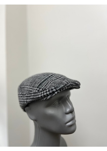 Erkek Desenli Kaşe Kışlık Kasket – Arkası Lastikli Standart modelleri