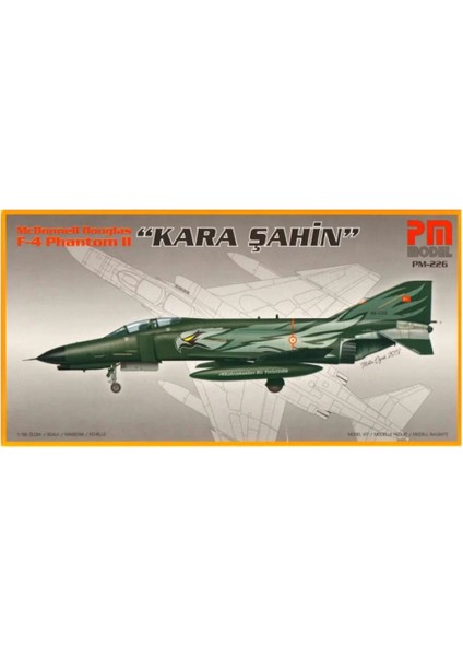 F-4 Phantom 2 Kara Şahin Model Demonte Plastik Uçak Maket Kiti