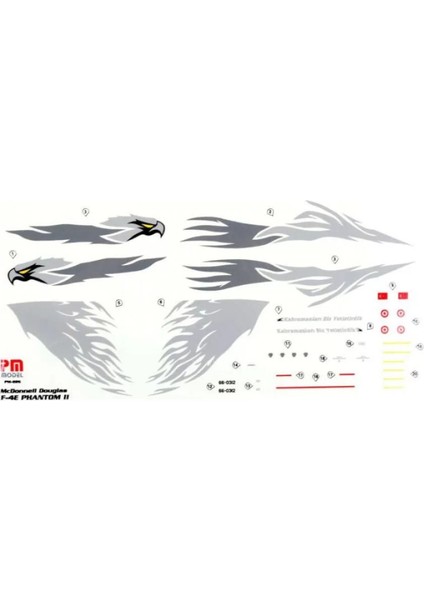 F-4 Phantom 2 Kara Şahin Model Demonte Plastik Uçak Maket Kiti modelleri