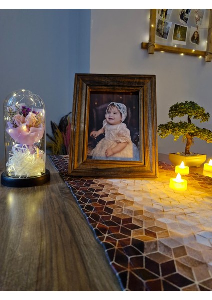 Gerçek Ceviz Ağacı Fotoğraf Çerçevesi 15 x 21 cm | Hediyelik Koleksiyonluk