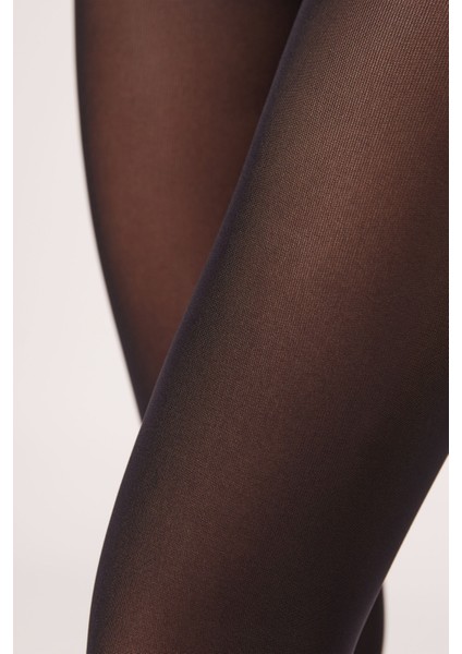 40 Den Opak Mat Cotton Siyah Kaçmaz Kadın Külotlu Çorap modelleri