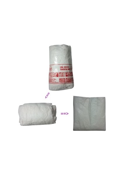 Çok Amaçlı Gül Temizlik Bezi Efsane Cam Silici Paket Içinde 2 Adet Micro Sihirli Temizlik Bezi Beyaz