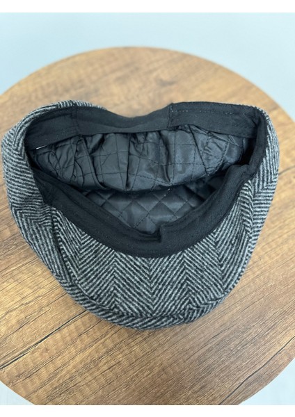 Erkek Desenli Kaşe Kışlık Kasket – Arkası Lastikli Standart indirimleri