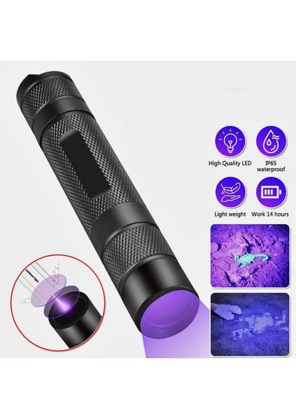 Uv El Feneri 365 Nm Dalga Boyu Doğal Taş Bakteri ve Leke Tespiti Profesyonel Ultraviyole Aydınlatma fırsatları
