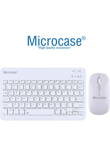 Apple iPad 10.2 Inch Için Macbook Çantası+Türkçe Klavye+Mouse+Tablet Standı Beyaz AL5165 indirimleri