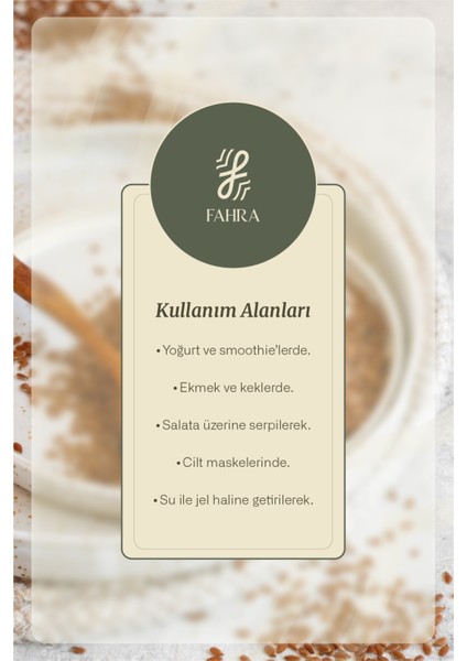 Keten Tohumu 500G – Glutensiz Bitkisel Lif Kaynağı fırsatları