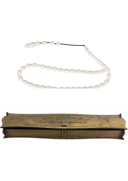 Kişiye Özel Kutulu Deve Kemiği Tesbih – Şık ve Zarif Hediyelik