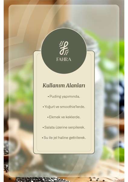 Chia Tohumu 500 G | Glutensiz – Yüksek Lif ve Omega 3 Kaynağı – Doğal Süper Gıda fırsatları