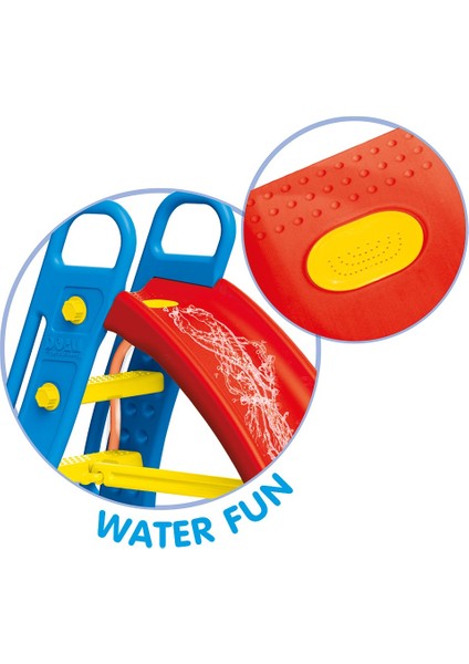 Büyük Su Kaydırağı Kırmızı | 24+ Ay | 77,5×165,5×104 cm | Su Bağlantılı & Standart Kullanım modelleri