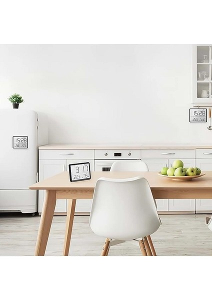 Masa Saati USB Güç Saat Erteleme Modern.saat Yuvarlak Siyah Dijital LED indirimleri