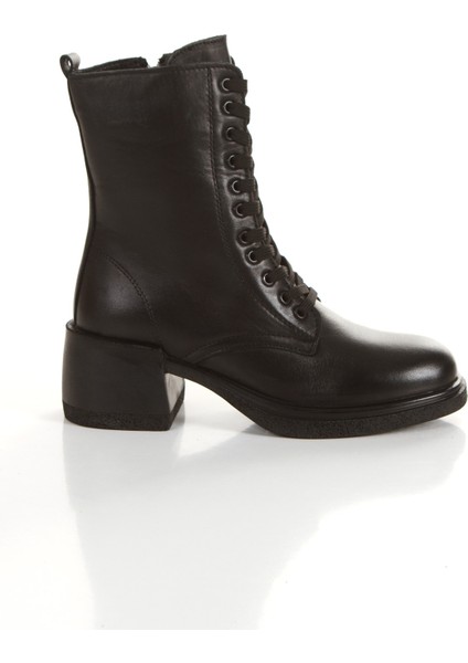 %100 Hakiki Deri Kalın Topuklu Kaymaz Taban Kadın Bot modelleri