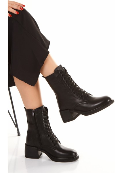 %100 Hakiki Deri Kalın Topuklu Kaymaz Taban Kadın Bot fırsatları