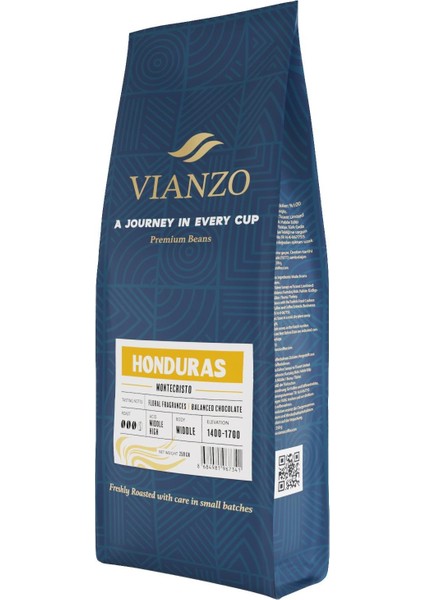Honduras Montecristo Öğütülmüş Filtre Kahve, %100 Arabica 250 G
