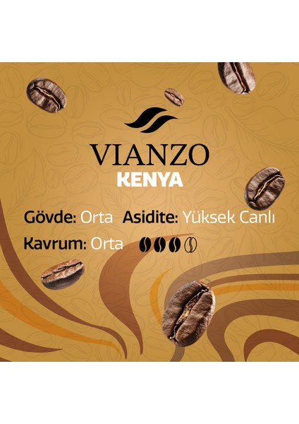 Kenya Nyeri Öğütülmüş Filtre Kahve, %100 Arabica 250 G modelleri