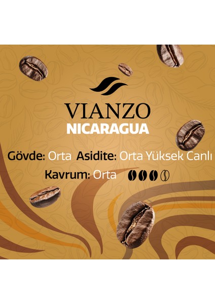 Nicaragua San Juan Del Rio Öğütülmüş Filtre Kahve, %100 Arabica 250 G modelleri