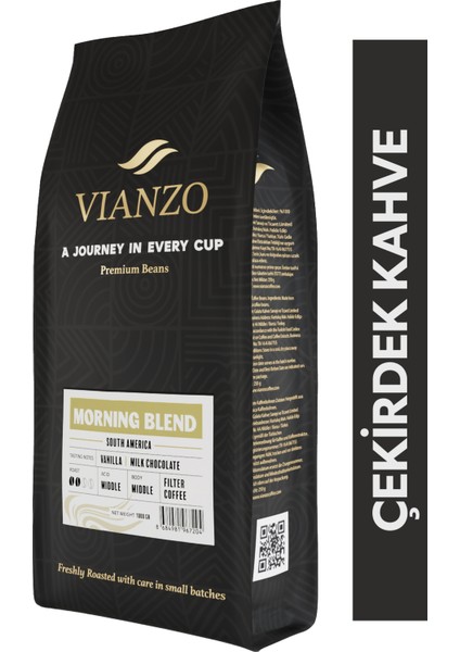Morning Blend Öğütülmüş Filtre Kahve, %100 Arabica 1000 G
