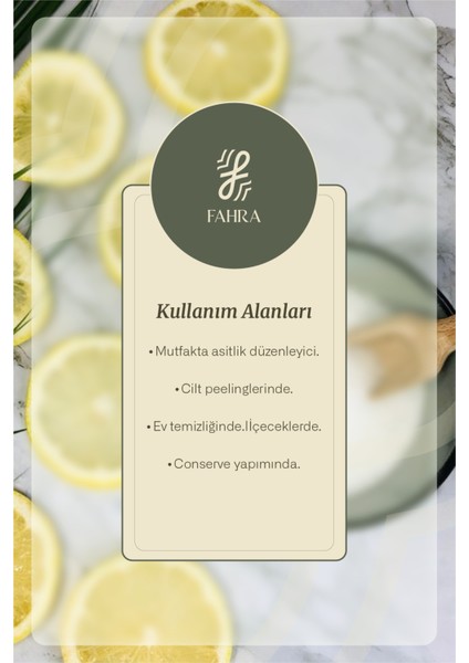 Limon Tuzu 500G – Doğal Kristal, Gıda Tipi, Katkısız modelleri