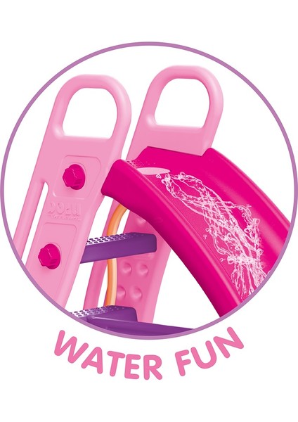 Büyük Su Kaydırağı Pembe | 24+ Ay | 77,5×165,5×104 cm | Su Bağlantılı & Standart Kullanım modelleri