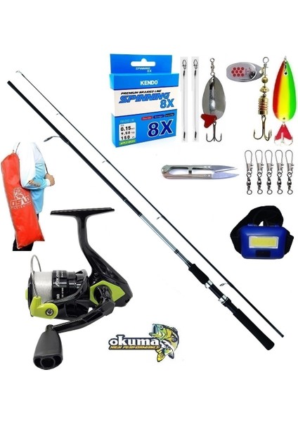 Okuma Fın Chaser 4000 240CM 20-40GR Daiwa Sweepfire Turna Spin Olta Takımı Seti