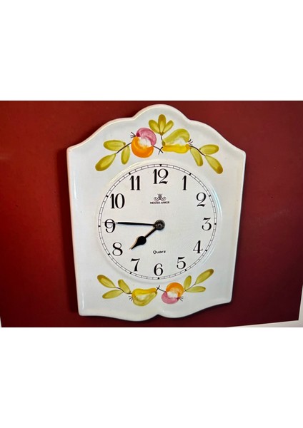 Antika Meister Avrupa Porselen Duvar Saati - 26 cm x 20,5 cm Ölçülerinde modelleri