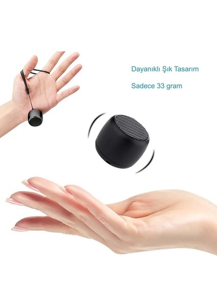 Ses Bombası Mini Bluetooth Hoparlör Mini Boyut Yüksek Ses Wireless Speaker indirimleri