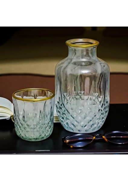 Audrey Başucu Sürahisi Yeşil Gold - 525 ml modelleri
