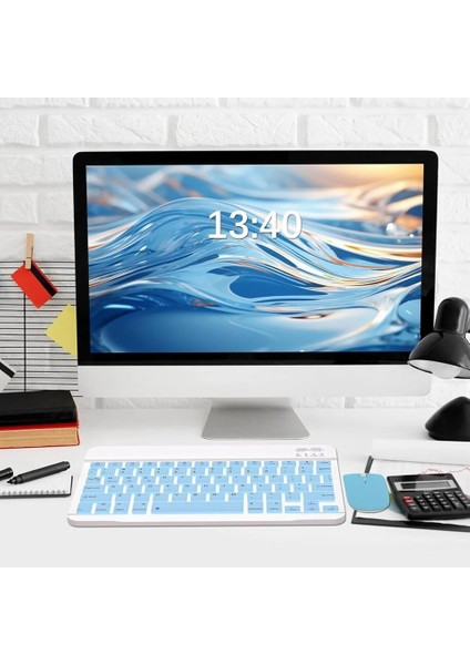 Klavye ve Mouse Seti Kablosuz Bluetooth Türkçe Q Ios/androidtablet Telefon Uyumlu Şarjlı modelleri