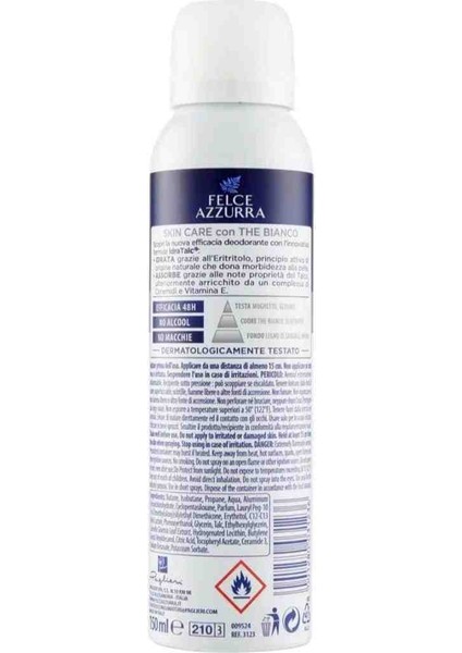 Skin Care Idra Talc Beyaz Çay Içeren Hassas Alkolsüz Italyan Deo Sprey 150 ml fiyatları