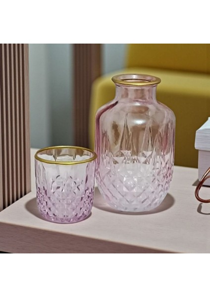 Audrey Başucu Sürahisi Pembe Gold - 525 ml fiyatları