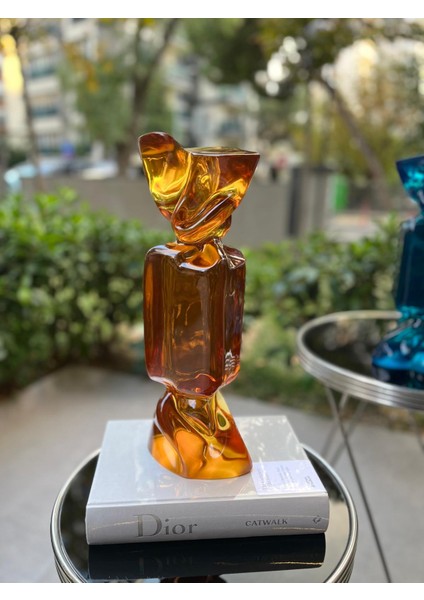 Amber Reçine Şeffaf Şeker Obje- Dekoratif süs eşyası modelleri